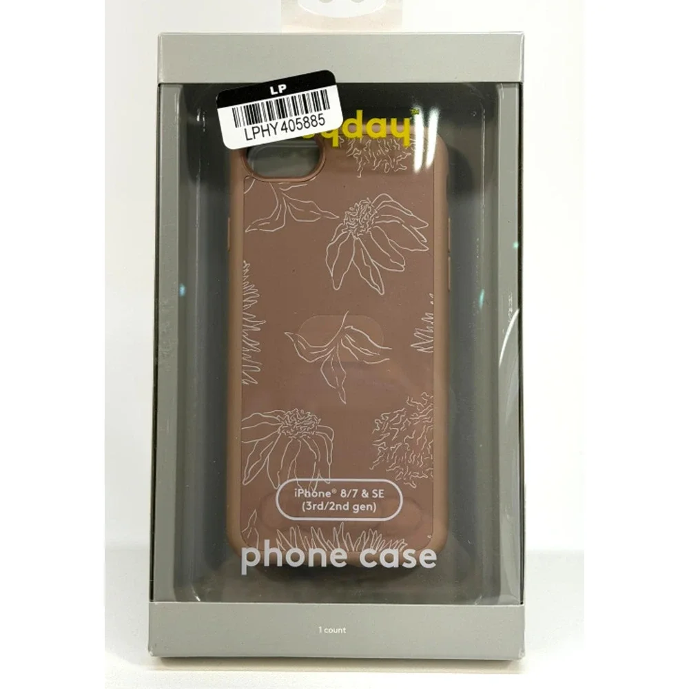 Heyday Phone Case For Apple iPhone SE (3rd/2nd Gen) & 8/7- Warm Taupe Flowers